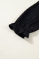 Black Flounced Bracelet Sleeve V Neck Tiered Maxi Dress
