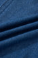 Sail Blue Ruffled Edge Collared Shift Denim Dress with Pockets