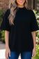 Sachet Pink Solid Color High Neck Oversize Tee