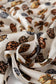 Beige Leopard Pumpkin Allover Halloween 2pcs Pajama Set
