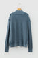 Dark Brown Mineral Wash Exposed Seam Patchwork Knit Open Sweater Cardigan