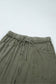 Jungle Green Mineral Wash Seam Detail Flare Leg Drawstring Pants