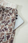 Khaki Camouflage Print Ruffle Boxer Shorts