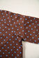 Brown Polka Dot Drawstring Wide Leg Long Sleeve Top Pant Set