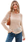 Coral Crochet Hollow-out Jumper Top Sweater