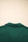 Evergreen Contrast Trim Zip Collar Long Sleeve Ruffle Hem Mini Dress