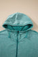 Ashleigh Blue Half Zip Kangaroo Pocket Mineral Wash Baggy Hoodie