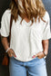 Light Grey Textured V-Neck Dropped Shoulder Plus T-Shirt