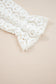 Beige Flower Lace V Neck Ruffled Sleeve Top