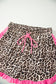 White Polka Dot Contrast Ruffle Trim Shorts