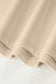 Beige Solid Color Raw Seam Patchwork Baggy Sweatshirt