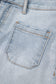 Beau Blue Light Wash High Rise Denim Shorts