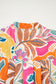 Rose Tropical Vacation Vibe Printed Button Up Short Sleeve Shirt