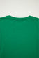 Dark Green Tulle Ruffle Sleeve Blouse