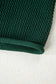 Blackish Green Plus Size Golden Accent Buttons Short Sweater Cardigan