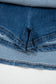 Ashleigh Blue Denim Pearl Embellished Elastic Waist Mini Skort