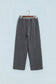 Carbon Grey Mineral Wash Seam Detail Elastic Waist Barrel Pants