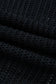 Black Crochet Hollow-out Jumper Top Sweater