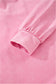 Bonbon Waffle Bowknot Patchwork Graphic Mineral Wash Plus Size Sweatshirt