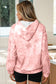 Gray Camouflage Woodland Print Oversized Sporty Hoodie