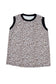 Khaki Contrast Trim Plus Size Leopard Vest