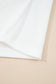 White Solid Color Seam Detail Raglan Long Sleeve Top