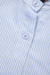Sky Blue Stripe Ruffled Leopard Patchwork Long Sleeve Button Down Loose Shirt