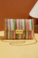 Strawberry Pink Bohemian Woven Gold Chain Shoulder Bag