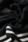 Fiery Red Varsity Striped Detail Crewneck Pullover Elastic Sweatpants 2pcs Outfit