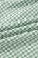 Sky Blue Contrast Trim Plaid Print Plus Size Shorts