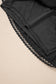 Black Plus Size Frilled Elastic Waist Lace Trim Boho Ruffled Shorts