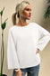 Sky Blue Solid Color Knit Loose Bracelet Sleeve Dolman Sweater
