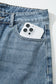 Dusk Blue Embroidered Cropped Wide Leg High Waist Jeans