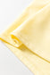 Yellow Cream Eyelet Embroidered Lace Splicing Sleeve Loose T Shirt Dress