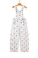 Jet Stream Polka Dot Print Bib Pocket Denim Barrel Overalls Jumpsuit
