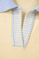 Pink Contrasting Polo Collar Color Block Knit Drop Shoulder Sweater