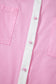 Pink Hollow-out Floral Contrast Patchwork Short Sleeve Button Up Shirt