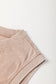 Smoke Gray 2 Pieces Mineral Wash Cotton Tank Top Lined Split Skirt Set