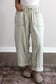 Red Plaid Contrast Trim Drawstring Elastic Waist Shift Pants