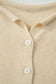 Apricot Buttoned Front Rolled Hem Cap Sleeve Sweater Top