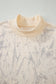 Pink Camo Mock Neck Baggy Sweatshirt