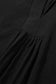 Black Plus Size Solid Color Notched Neck Short Sleeve Loose Dress