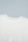 White Wild West Horse Head Printed Short Sleeve Sweater