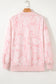 Pink Camo Mock Neck Baggy Sweatshirt