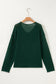 Blackish Green Plus Size Golden Accent Buttons Short Sweater Cardigan