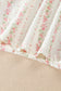 Pink Floral Print Long Sleeve Button Front Shirt Pajama Pant Set