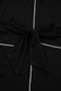 Black Contrast Trim Hooded Lounge Cardigan and Pants Set
