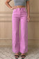 Black 2-Button High Waist Flared Bottom Jeans
