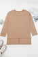 Parchment Plus Size Drop Shoulder Knit Tunic Top