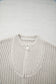 Jet Stream Solid Color Short Sleeve Zipper Knit High Neck Sweater